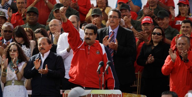 Nicolas Maduro, Diosdado Cabello, Daniel Ortega, Rosario Murillo