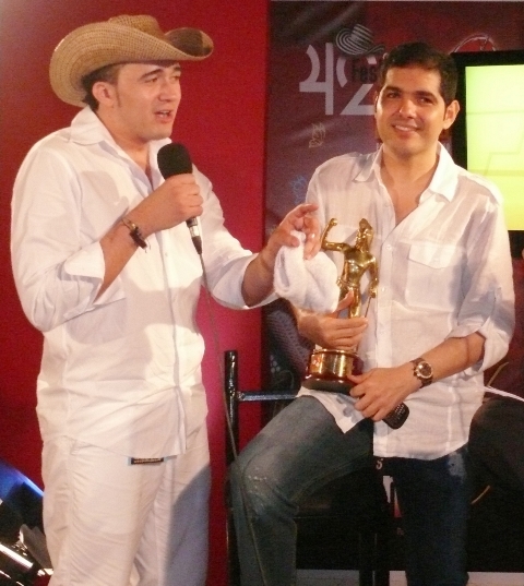 El Rey Vallenato, Sergio Luís Rodríguez y el cantante Peter Manjarrés