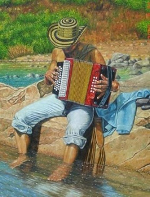 ACORDEONERO EN EL GUATAPURI