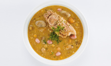 Cuchuco con espinazo