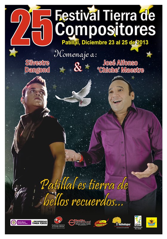 AFICHE PROMOCIONAL 25 FESTIVAL TIERRA DE COMPOSITORES DE PATILLAL