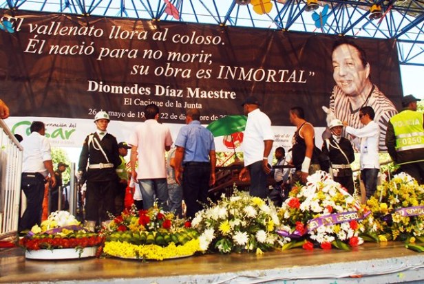 La foto de la despedida de Diomedes Díaz. Foto Hernando Vergara