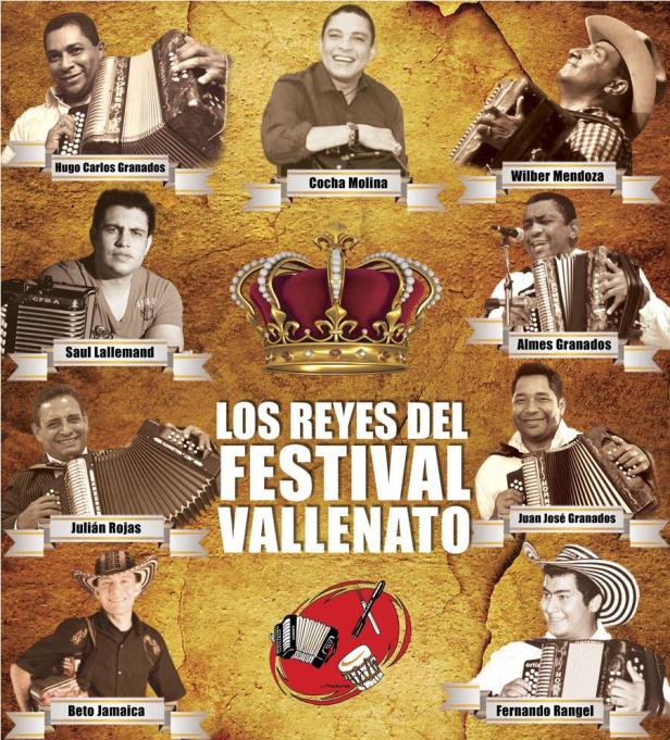 Portada Producción Musical Los Reyes del Festival Vallenato
