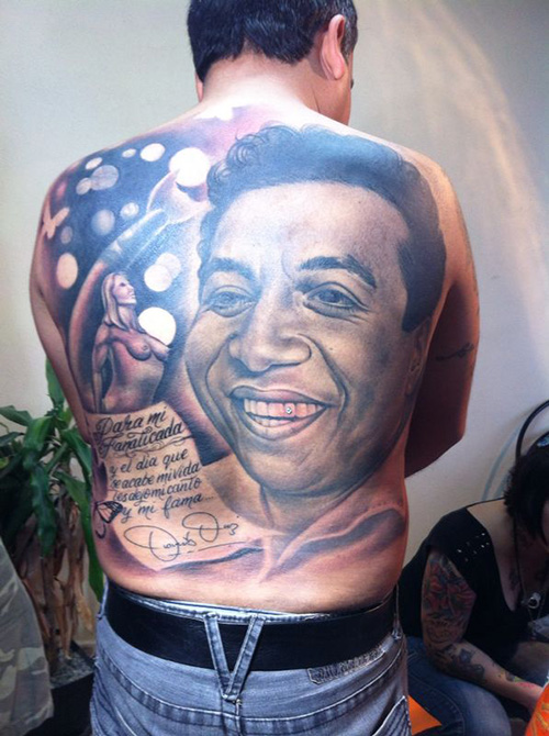 El tatuaje de los 9 millones de pesos en homenaje a Diomedes Díaz 2