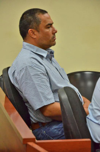 Ricardo Molina Araujo, en la audiencia de legalización de captura. EL PILÓN / Archivo.