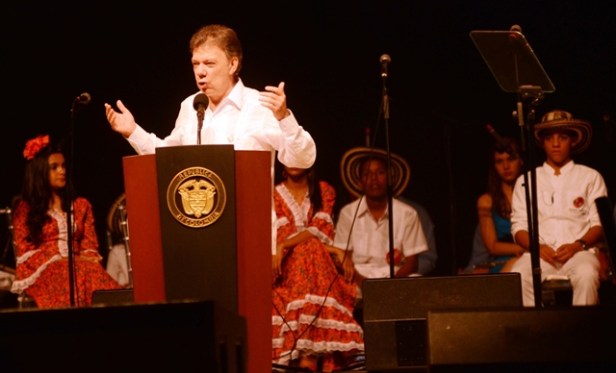 Presidente Juan Manuel Santos en Valledupar