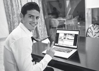 James, quien ahora vive en Mónaco con su esposa Daniela y su hija Salomé, sigue su cuenta de Twitter en la que ya tiene más de 1 millón de seguidores.