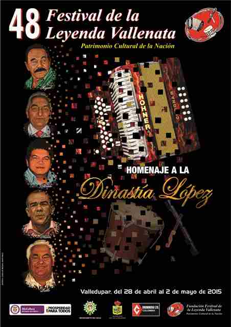 AFICHE 48 FESTIVAL DE LA LEYENDA VALLENATA