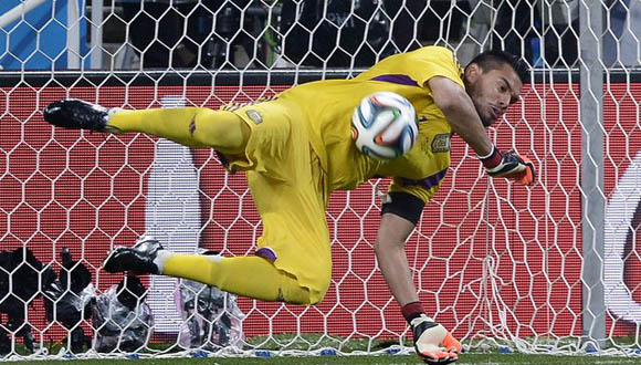 Sergio Romero. Foto: EFE.
