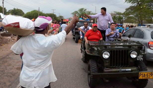 Caravana de Jeep Willys Parranderos Valledupar - La Paz. Foto Adamis Guerra