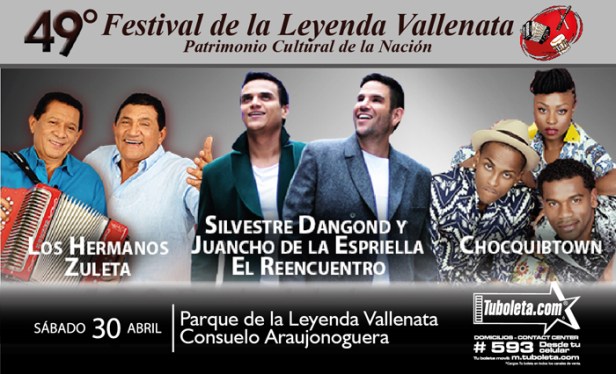 Artistas abril 30 - Parque de la Leyenda Vallenata
