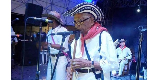 El gaitero Félix Contreras, homenajeado de este año.