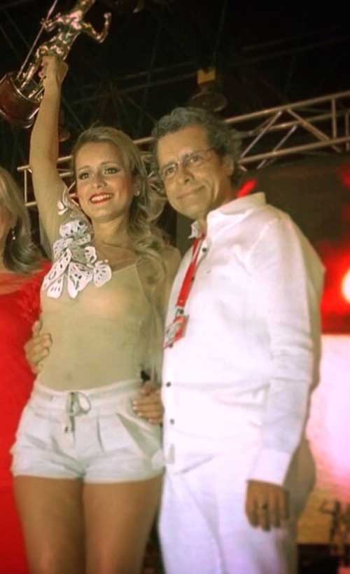 Margarita Rosa Doria y su padre Guillermo Doria