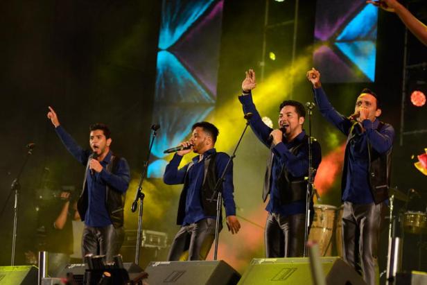 La Nómina del Pin demostró en la tarima porqué fue merecedor de un Congo de Oro.Josefina Villarreal y Luís Rodríguez.