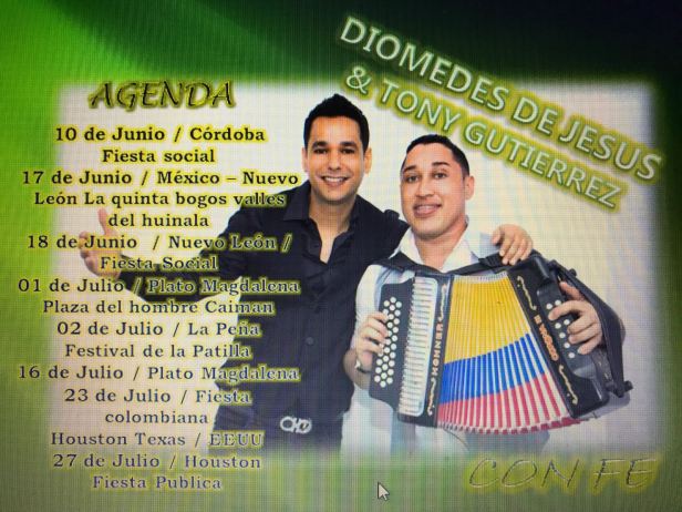 AGENDA DIOMEDES DE JESUS