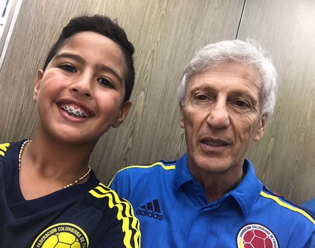 Martincito con José Pekerman
