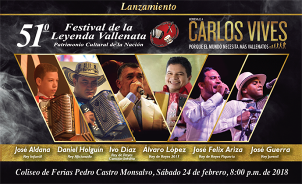 Lanzamiento del 51 Festival Vallenato en Valledupar