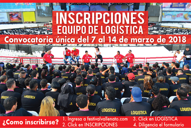 Inscripciones para Equipo de Logística