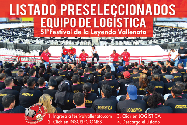 Logística Festival de la Leyenda Vallenata
