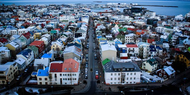 reykjavik-Panorámica desde la Torre de Hallgrimskirkja