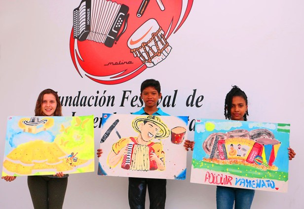 Ganadores Concurso de Pintura Infantil 2018. De izquierda a derecha. 1er puesto Lesly Gomez Valdes. 2do puesto Diego Reyes Marriaga. 3er puesto, Gilarys Castillejo Ditta